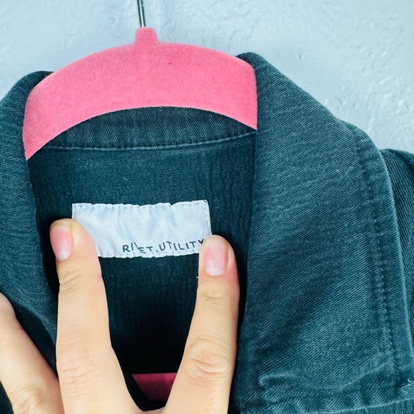 RIVET UTILITY Powerhouse Denim Jumpsuit in Black - Picture 4 of 8